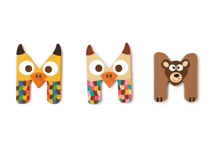Scratch - Holzbuchstabe M