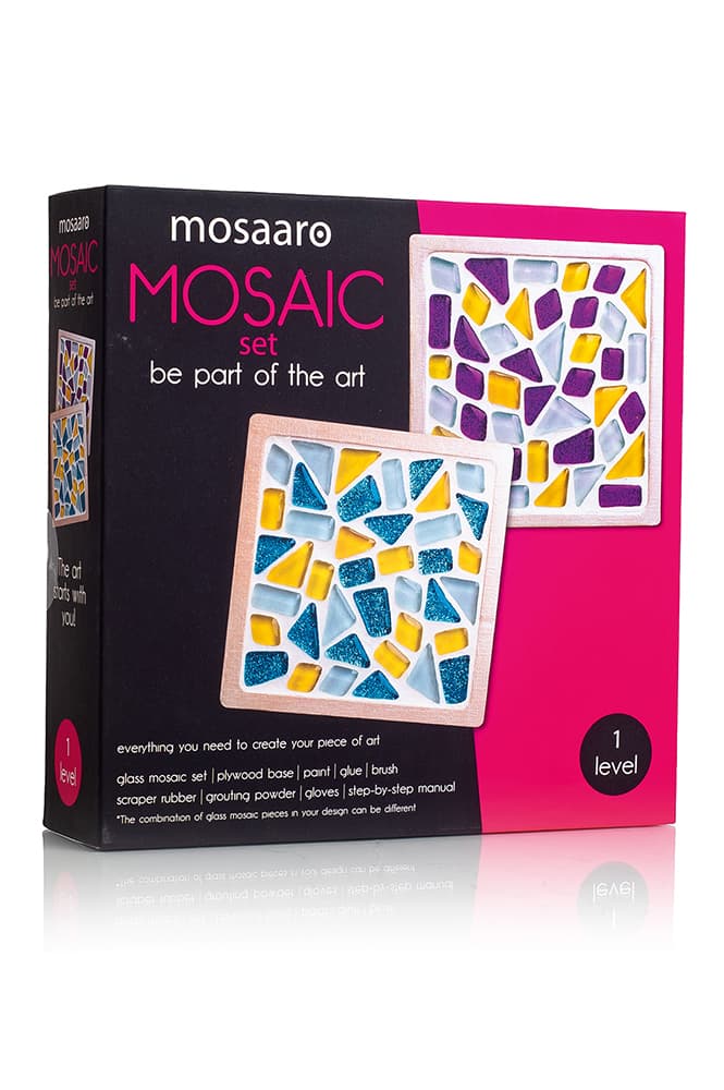 Mosaik-Set Getränkeuntersetzer (quadratisch) MA1002