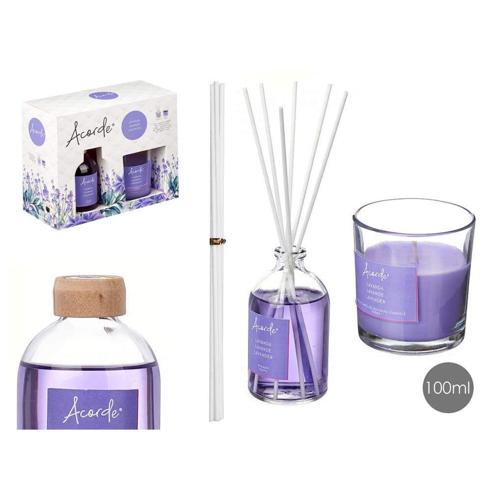 mikado set 100ml kerze 30h lavendel