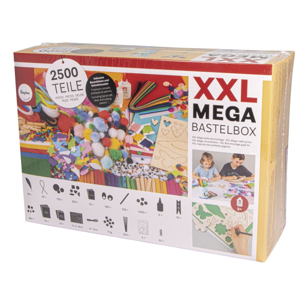 XXL-Mega-Bastelbox, 2.500 Teile,