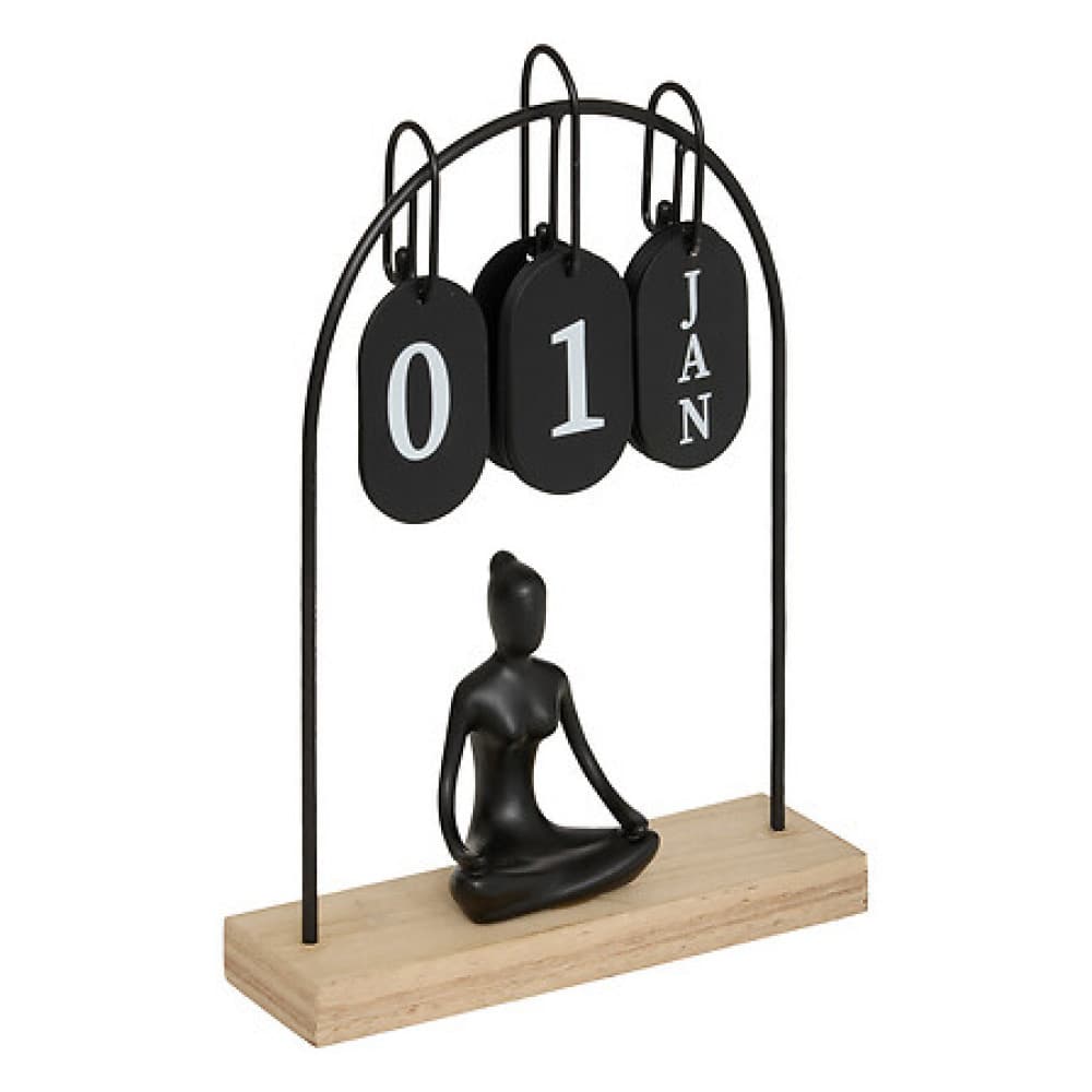 Metall-Yogi-Kalender h28.5, 2- fach sortiert, flie