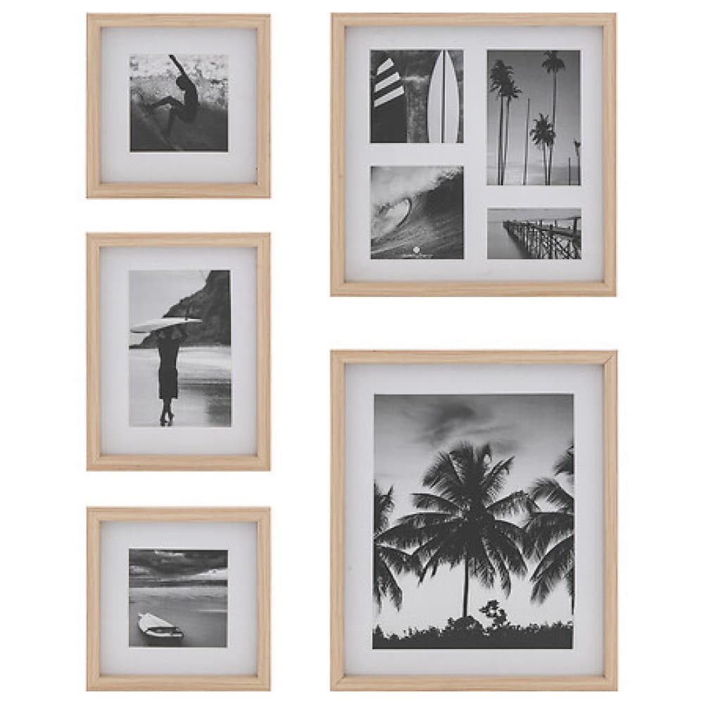 Erin Fotorahmen x5, braun