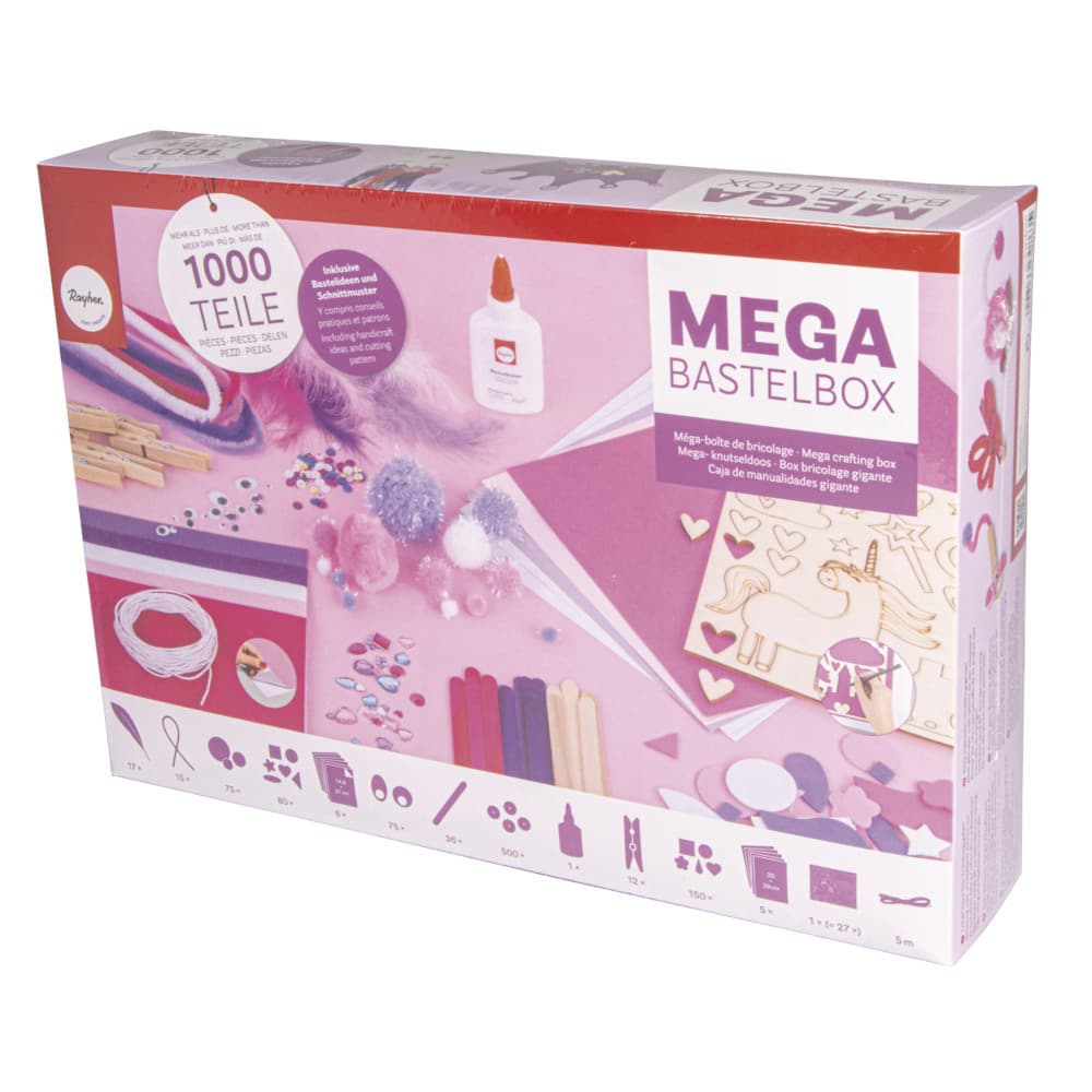Mega-Bastelbox Unicorn 1.000 Teile,