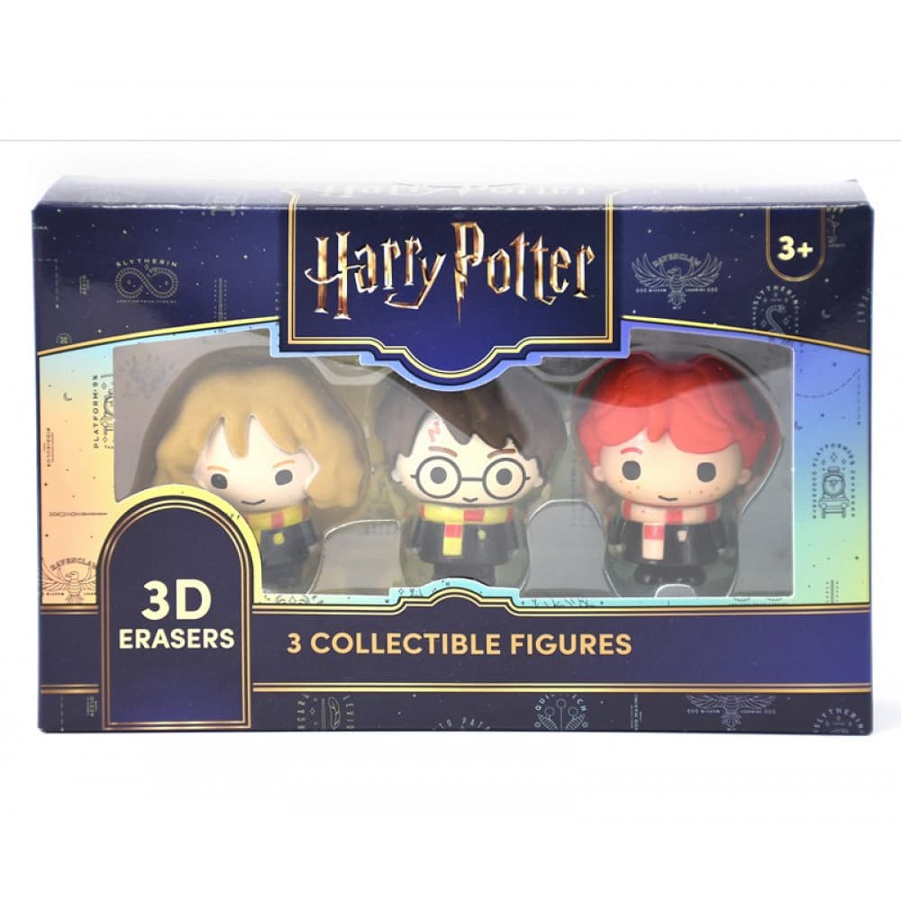 Harry Potter 3D-Radiergummis 3er-Pack 11x17cm