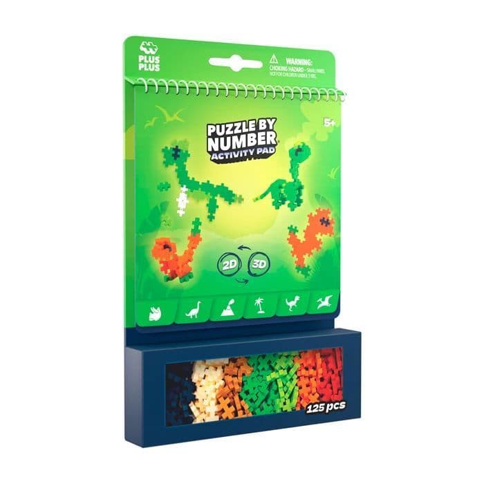 PLUS PLUS - 125 Kreativ Bausteine Puzzle Dinosaurier
