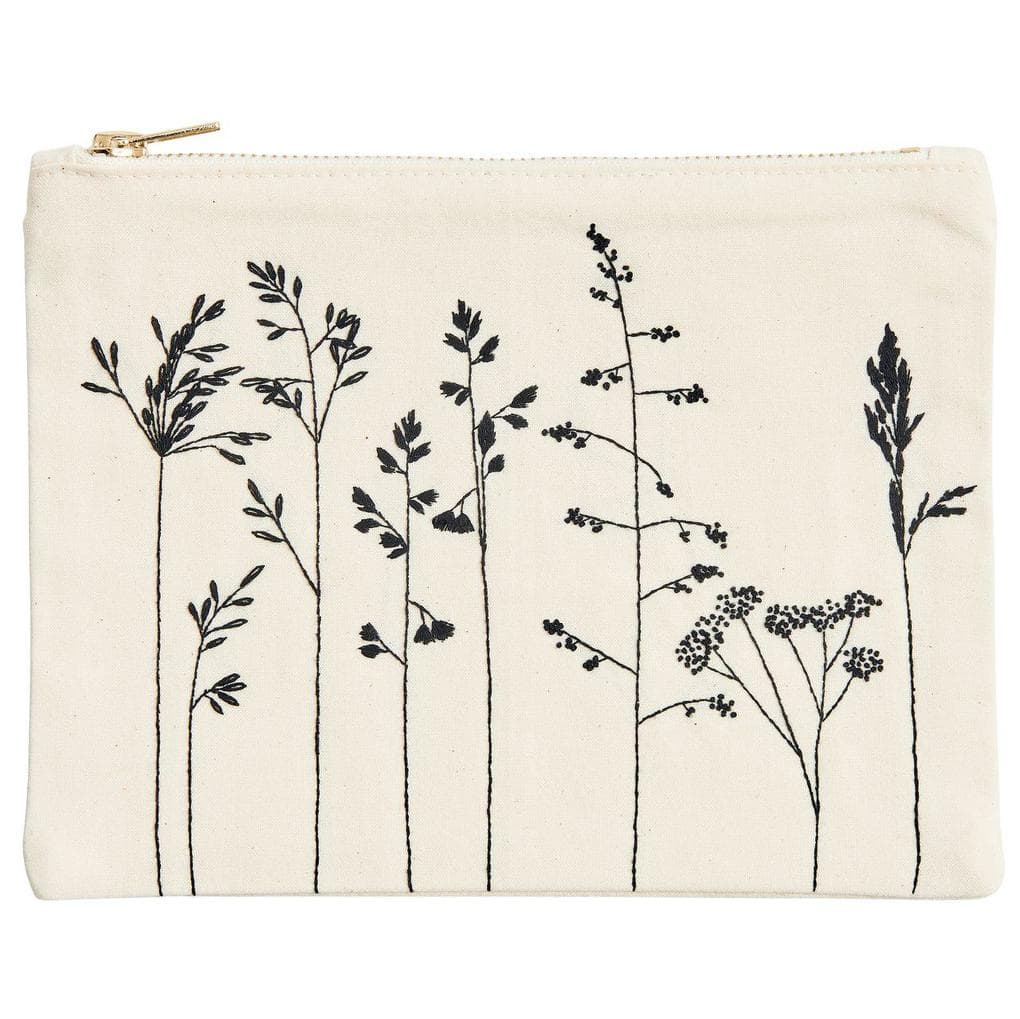 Stickpackung Vorgezeichnet, Pouch Blumen und Gräser