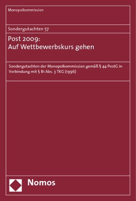 Post 2009: Auf Wettbewerbskurs gehen
