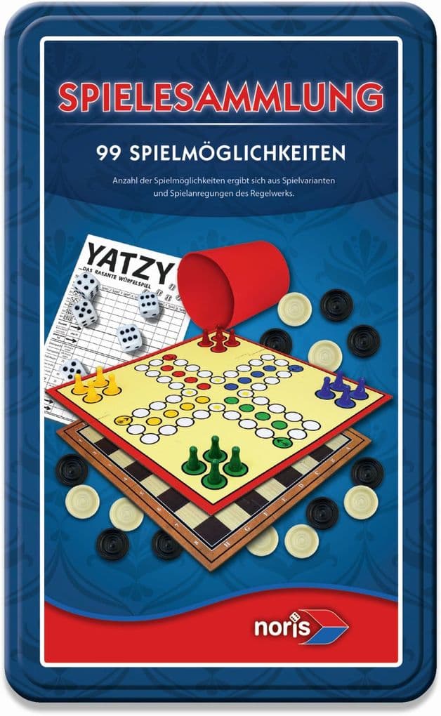 Spielesammlung 99 Spielmöglichkeiten in Metallbox
