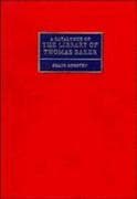 A Catalogue of the Library of Thomas Baker