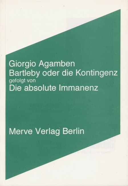 Bartleby oder die Kontingenz