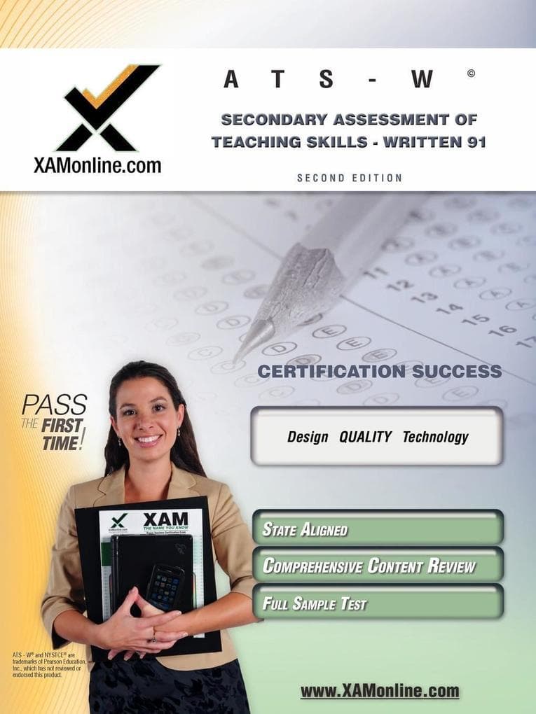 NYSTCE Ats-W Secondary Assessment of Teaching Skills - Written 91 Teacher Certification Test Prep Study Guide
