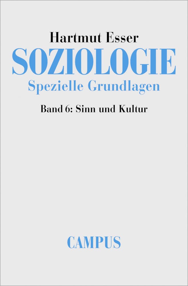 Soziologie. Spezielle Grundlagen