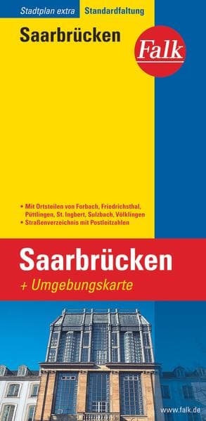 Falk Stadtplan Extra Saarbrücken 1:20 000