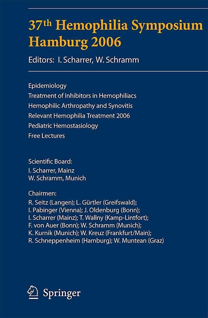 37th Hemophilia Symposium Hamburg 2006