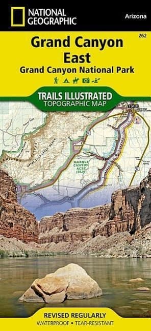 Grand Canyon East Map [Grand Canyon National Park]