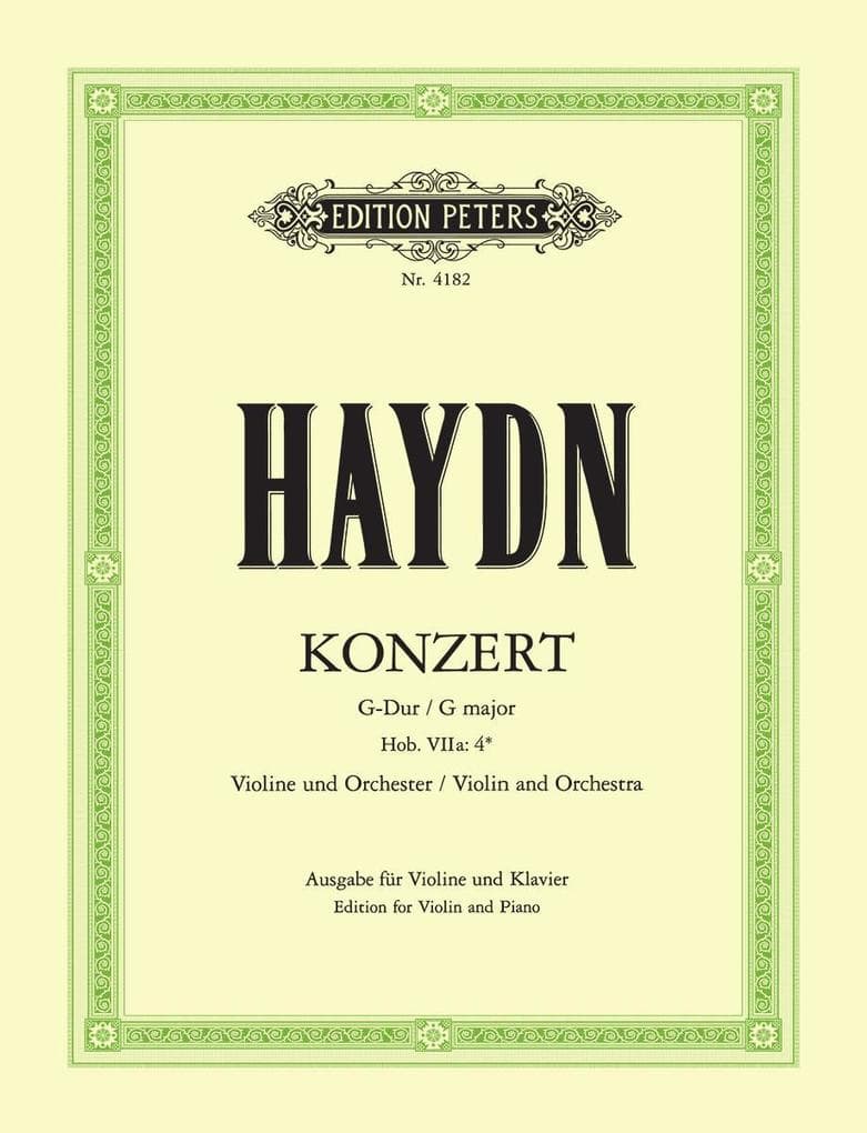 Violin Concerto in G Hob. VIIa:4