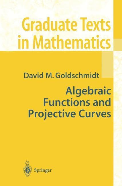 Algebraic Functions and Projective Curves