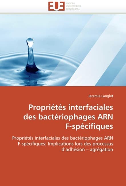 Propriétés interfaciales des bactériophages arn f-spécifiques