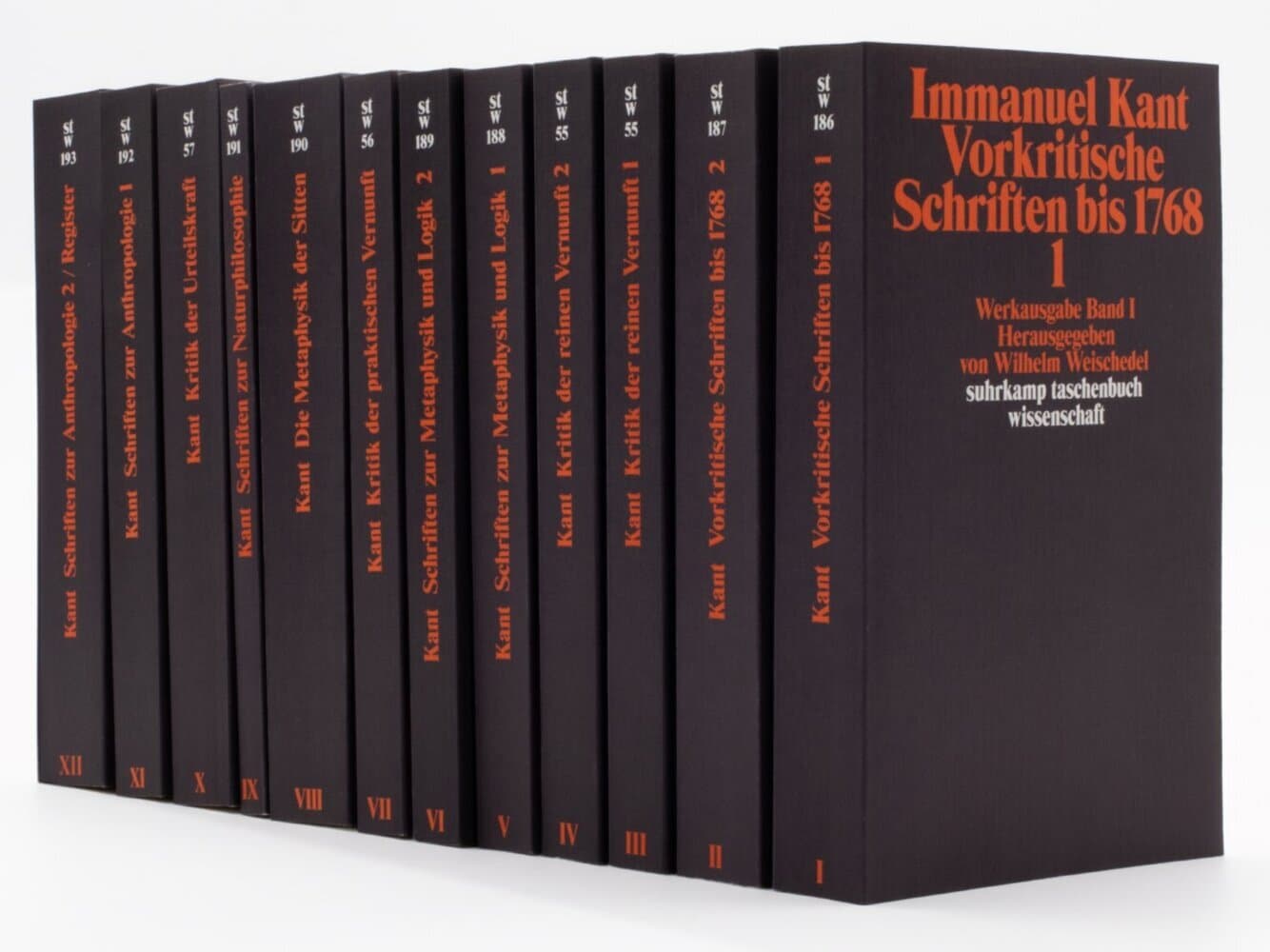 Werkausgabe. Herausgegeben von Wilhelm Weischedel. 12 Bände