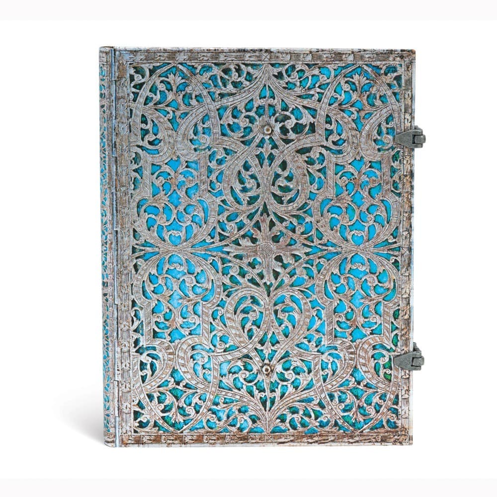 Black Moroccan Ultra Lined Hardcover Journal (Wrap Closure)