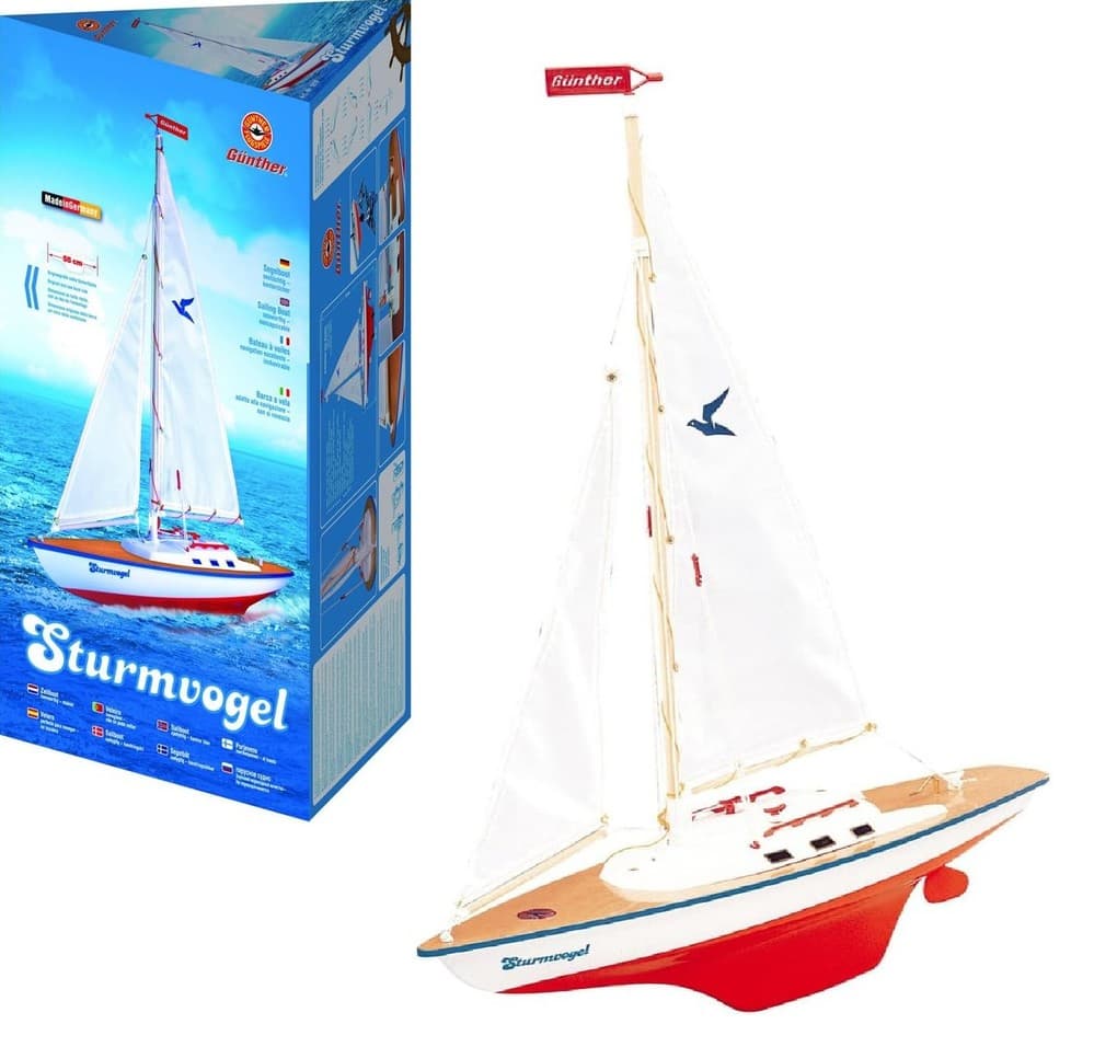 Paul Günther 1810 - Sturmvogel, Segelboot, segelfertig, 55x12,5x67cm