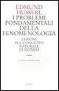 I problemi fondamentali della fenomenologia. Lezioni sul concetto naturale di mondo