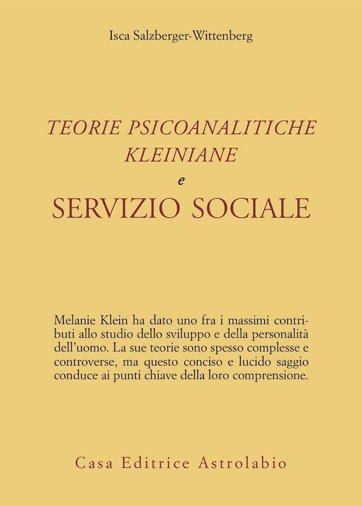 Teorie psicoanalitiche kleiniane e servizio sociale