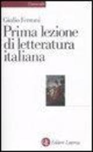 Prima lezione di letteratura italiana