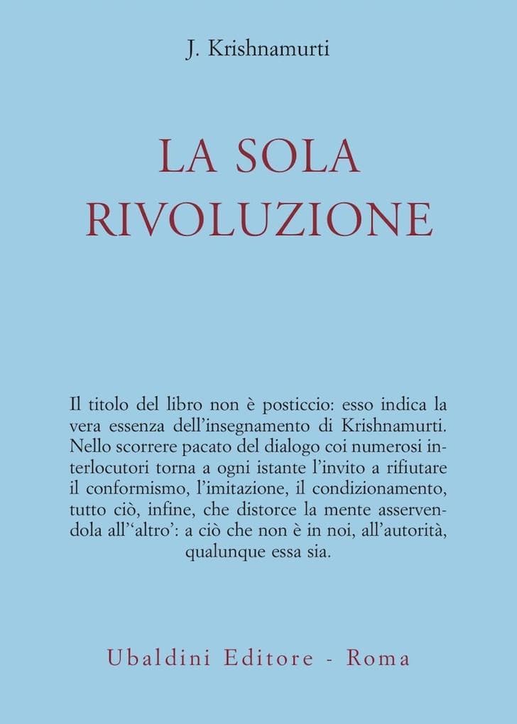 La sola rivoluzione