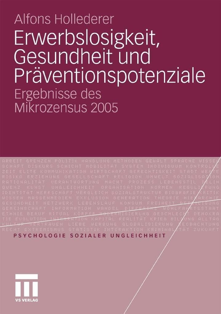 Erwerbslosigkeit, Gesundheit und Präventionspotenziale