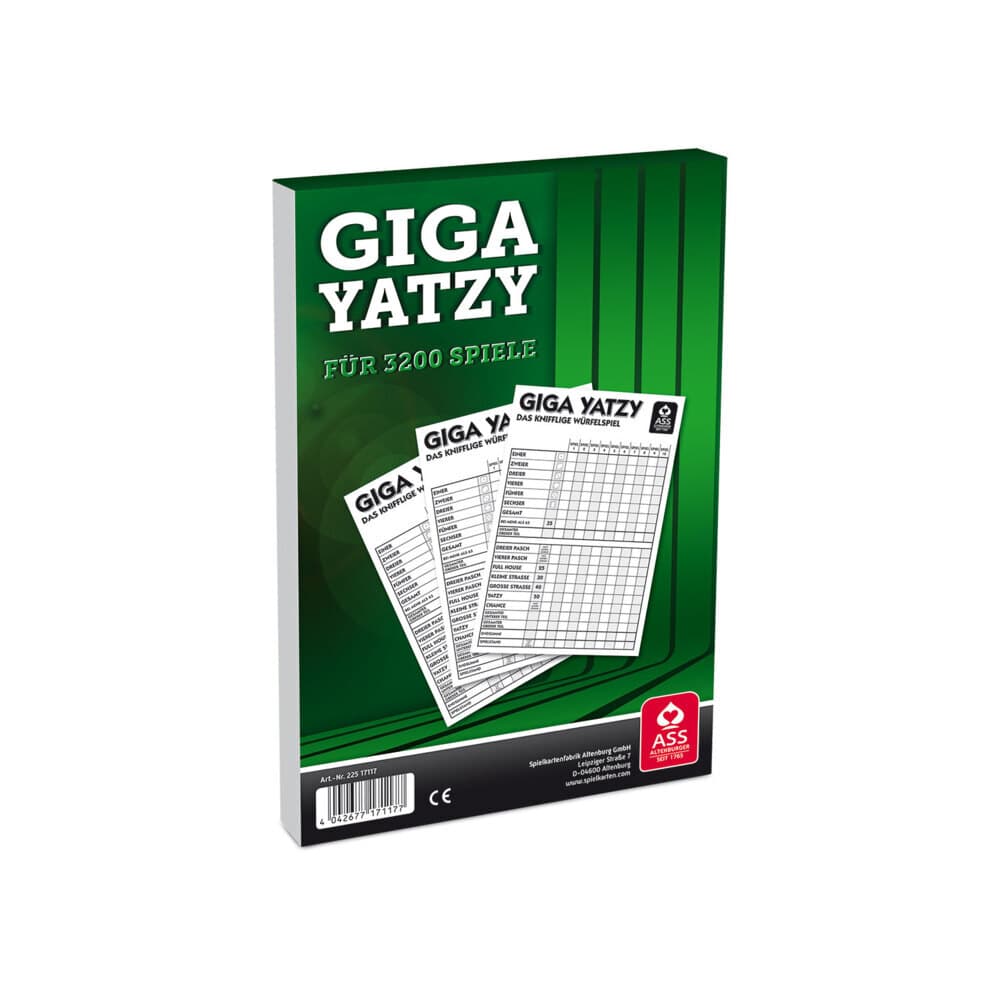ASS Altenburger Spielkarten - Giga Yatzy Block