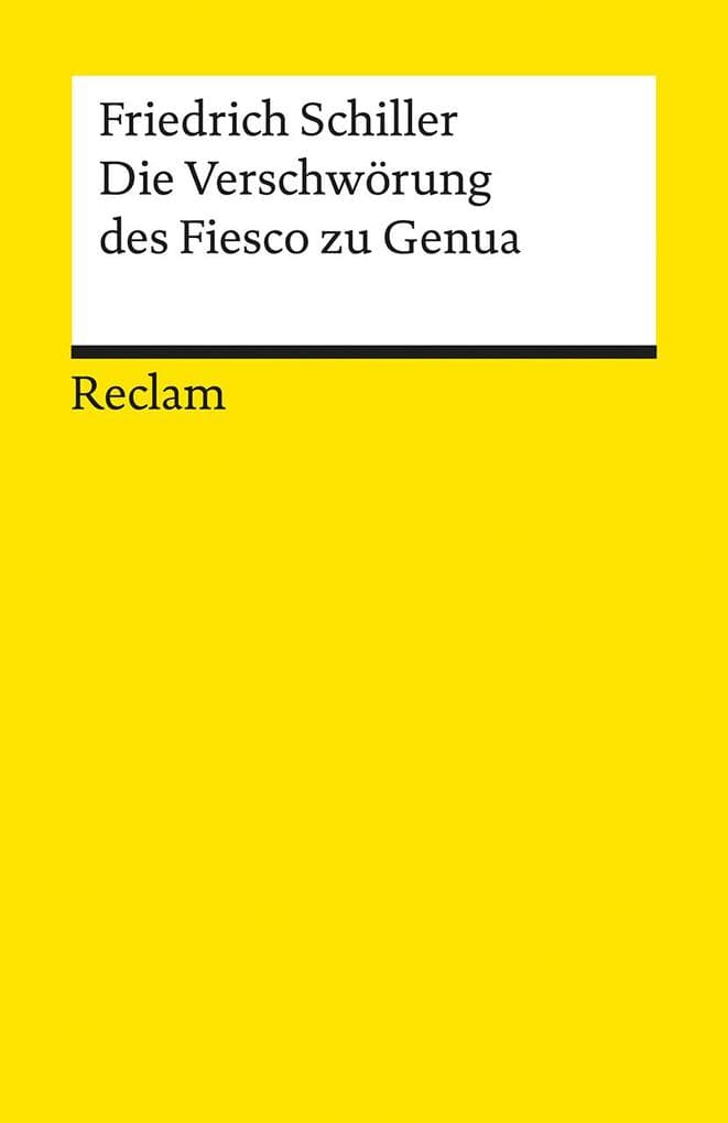 Die Verschwörung des Fiesco zu Genua