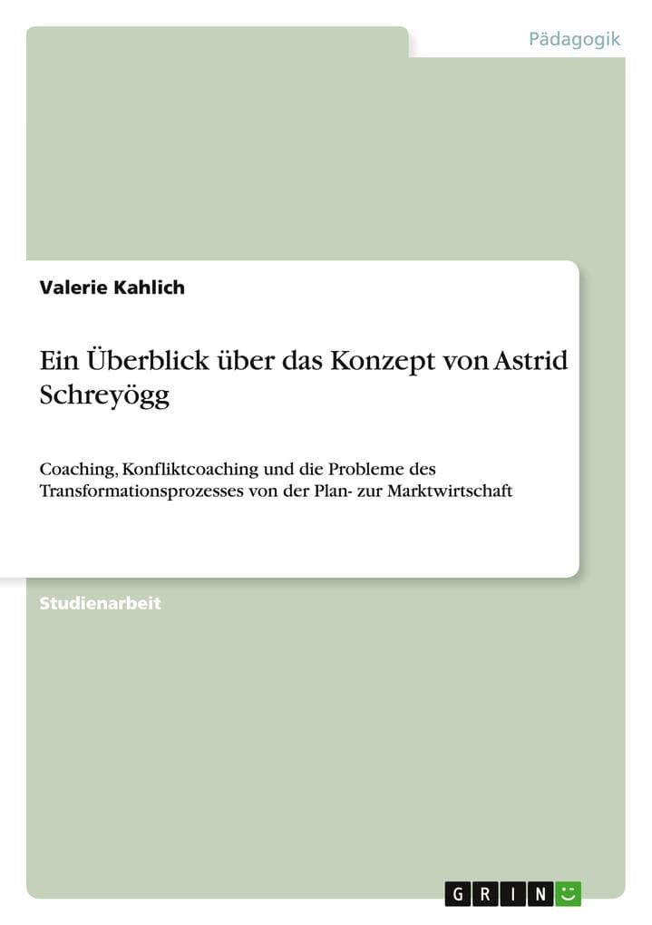 Ein Überblick über das Konzept von Astrid Schreyögg