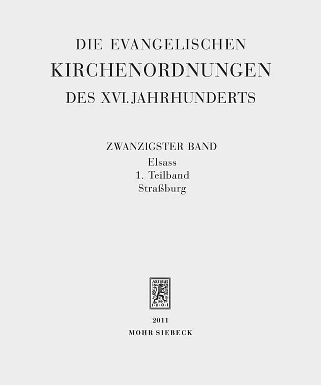 Die evangelischen Kirchenordnungen des XVI. Jahrhunderts.Tl.1