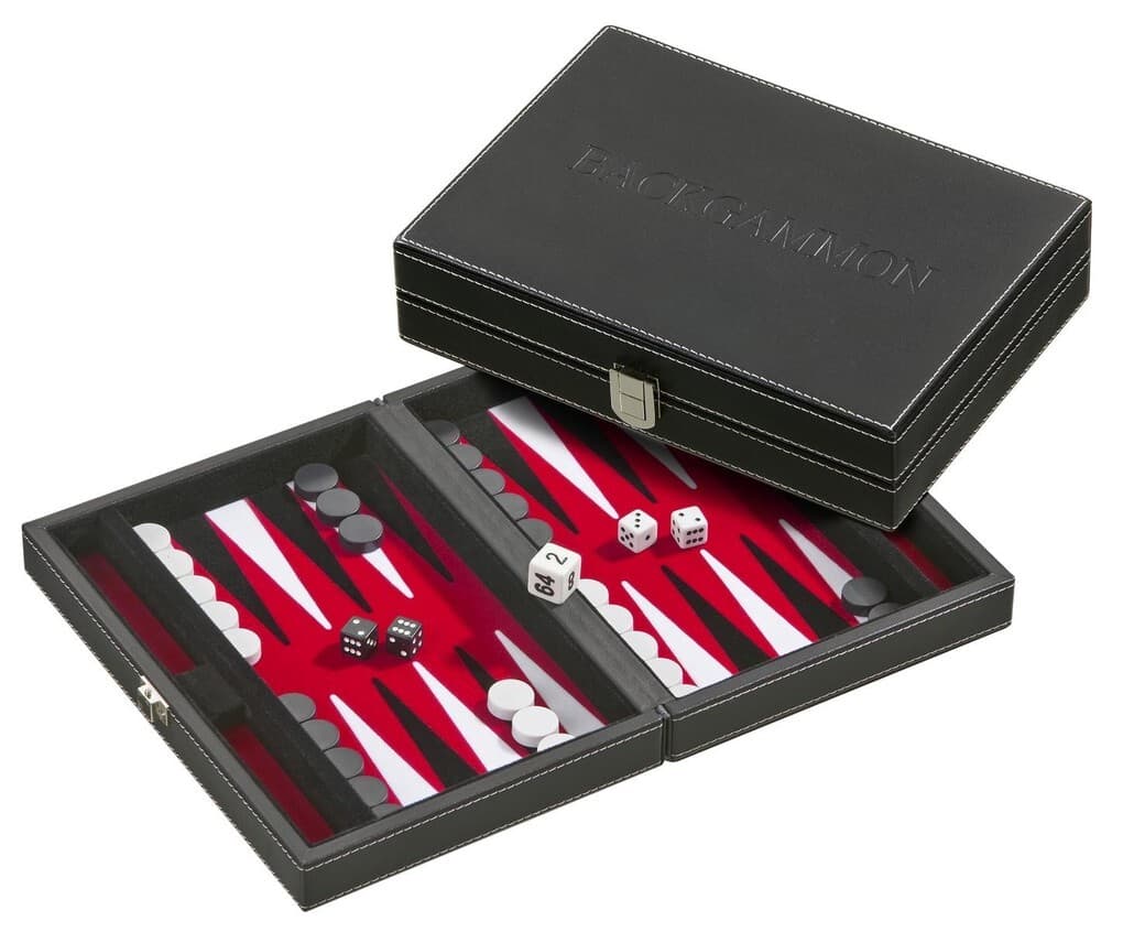Philos - Tinos, klein, rot, Backgammon, magnet.