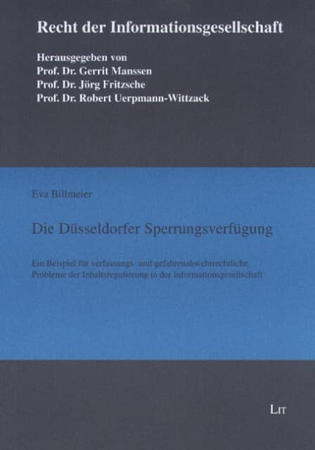 Die Düsseldorfer Sperrungsverfügung