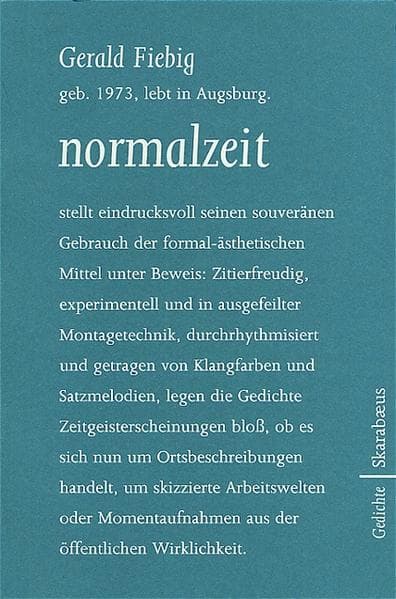 normalzeit: Gedichte