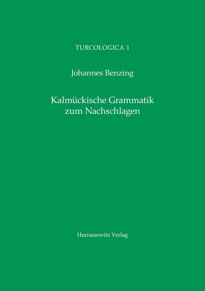 Kalmückische Grammatik zum Nachschlagen