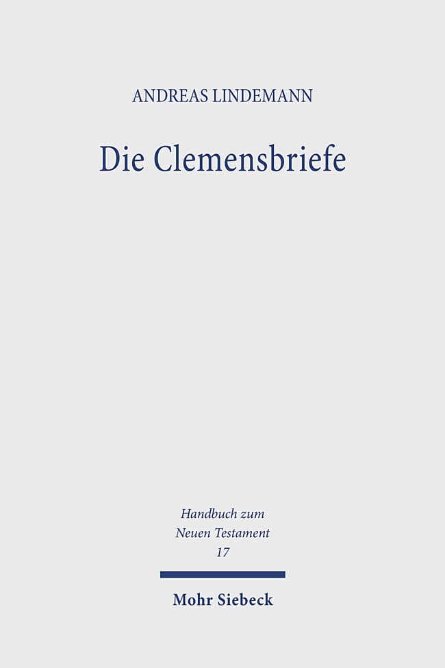 Die Clemensbriefe / Die Clemensbriefe. Tl.1