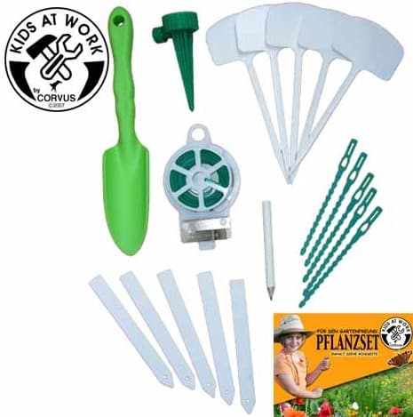 Gartenpflanzset grün/weiß