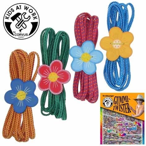 Corvus A750134 - Kids at work: Gummitwist Springseil 2,5 Meter sortiert