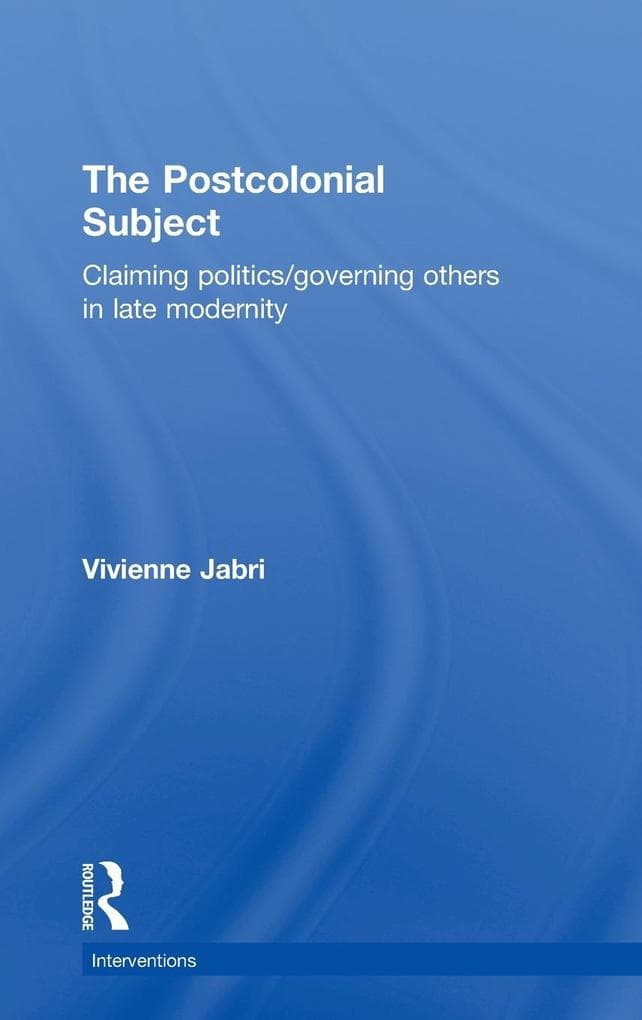 The Postcolonial Subject