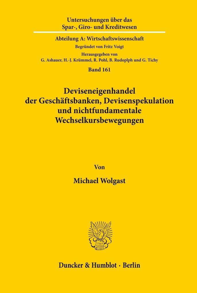 Deviseneigenhandel der Geschäftsbanken, Devisenspekulation und nichtfundamentale Wechselkursbewegungen.