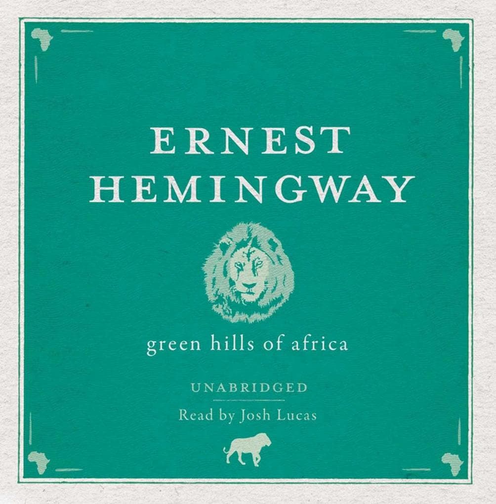 Green Hills of Africa Audio CD