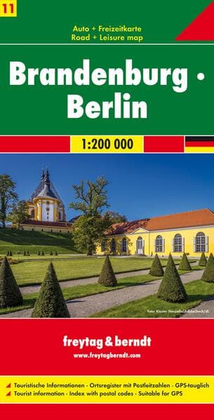 Brandenburg - Berlin, Autokarte 1:200.000