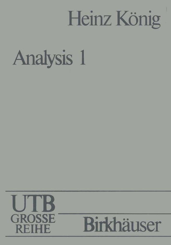Analysis I