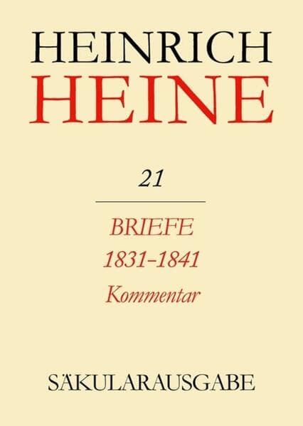 Briefe 1831-1841. Kommentar