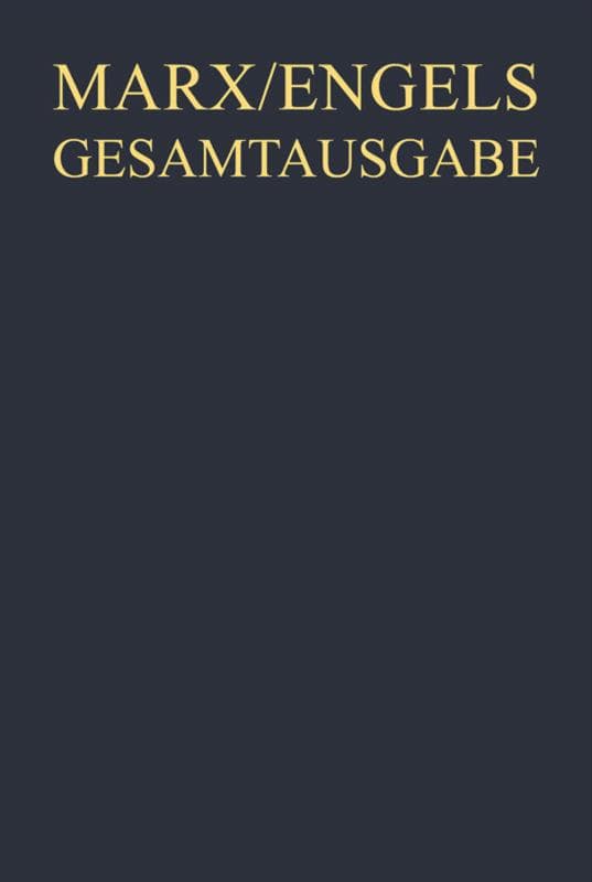 Karl Marx / Friedrich Engels: Briefwechsel, April 1856 bis Dezember 1857