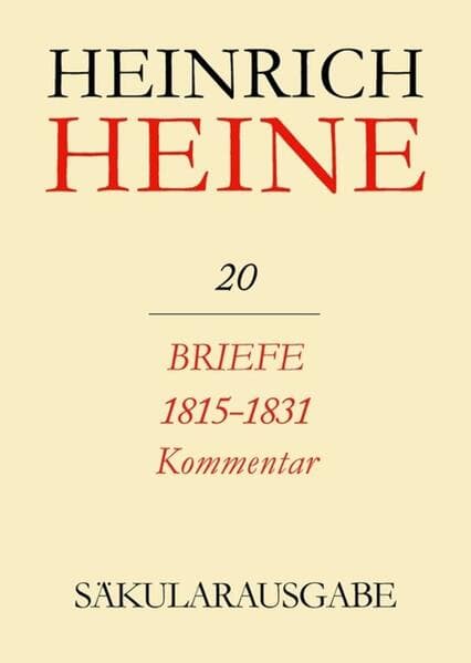 Briefe 1815-1831. Kommentar