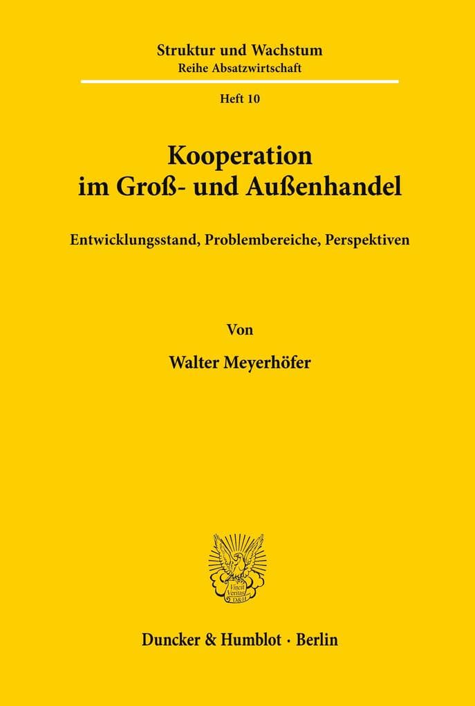 Kooperation im Groß- und Außenhandel.